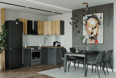 Кухонный гарнитур угловой Дели 2000х1200 (38мм)