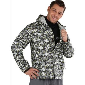 Ветровка "Максим" (Черно-серый принт)