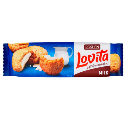 Печенье сдобное Roshen Lovita Milk 127 гр