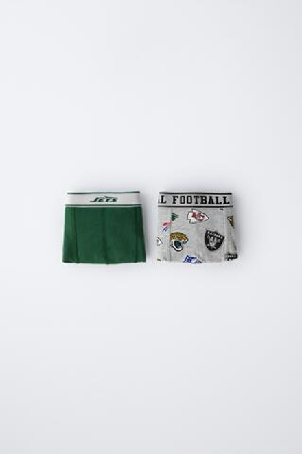 ZARA НАБОР ИЗ ДВУХ БОКСЕРОВ NFL © OUTER STUFF, РАЗНОЦВЕТНЫЙ
