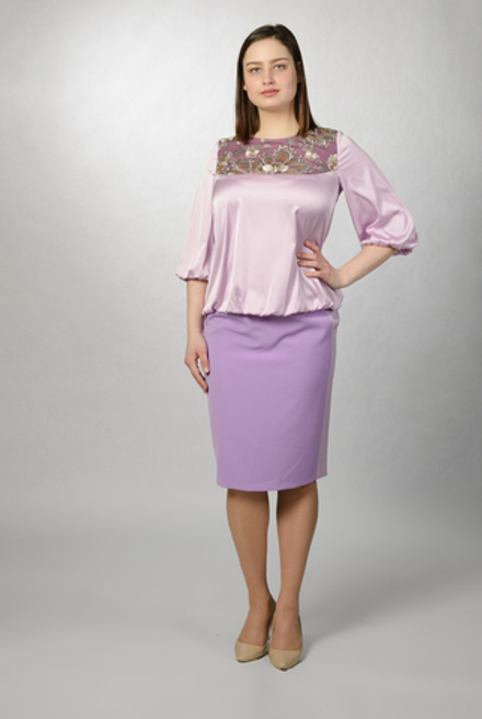 Блузка с кружевом 2790АП