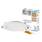 Светильник встраиваемый ультратонкий, Даунлайт Народный, 12 Вт, 6000 К, TDM, SQ0329-0528