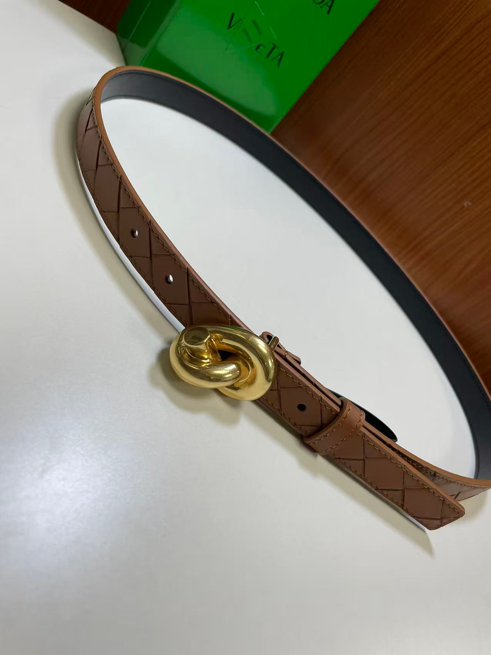 Ремень с плетением Intercciato