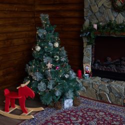 ULD-S2500-225-STK WARM WHITE IP20 Гирлянда светодиодная. 25м. Соединяемая. 225 светодиодов. Теплый белый свет. Провод прозрачный. ТМ Uniel