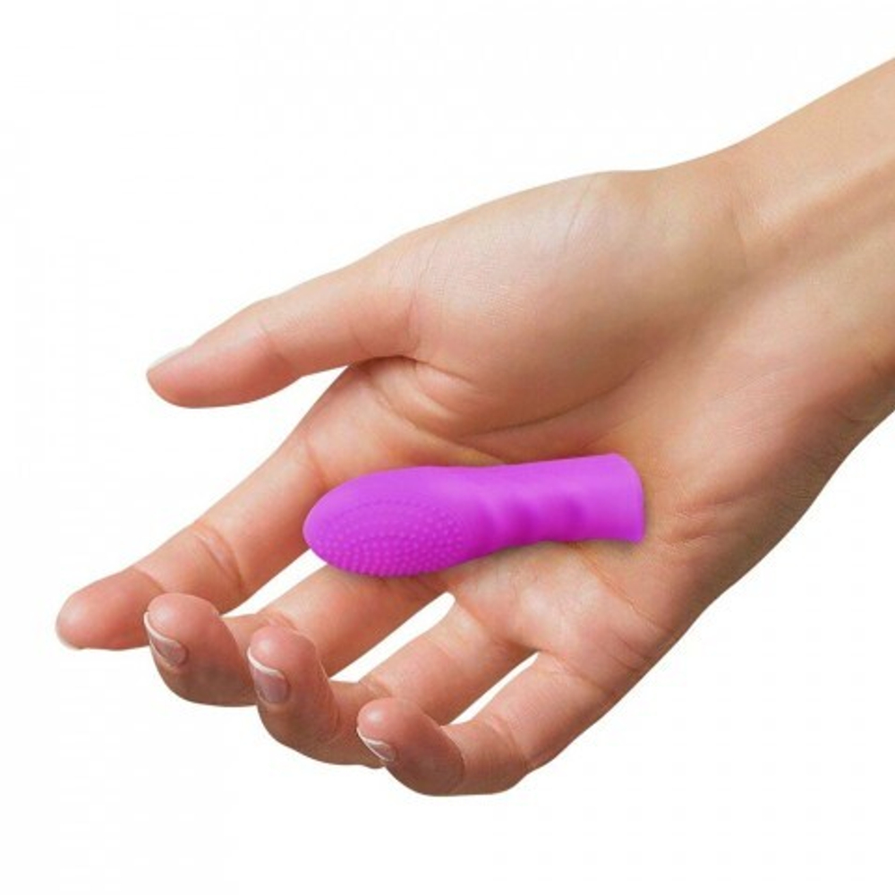 Насадка на палец для стимуляции розовая