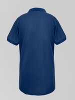 Поло на пуговицах однотонное с логотипом