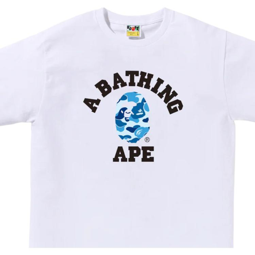 A Bathing Ape Bathing Ape Ss26 Футболка белый синий