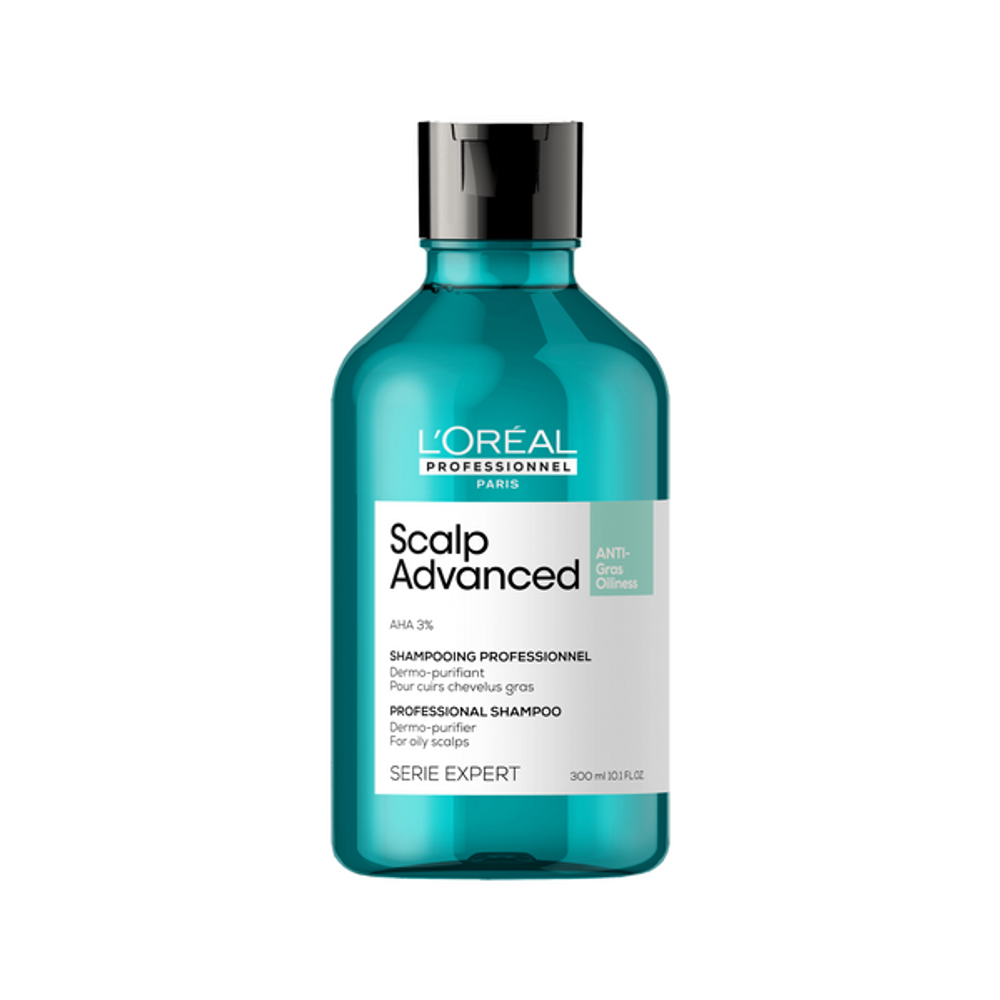 L'Oreal Professionnel Scalp Advanced очищающий шампунь для волос, склонных к жирности, 300 мл.