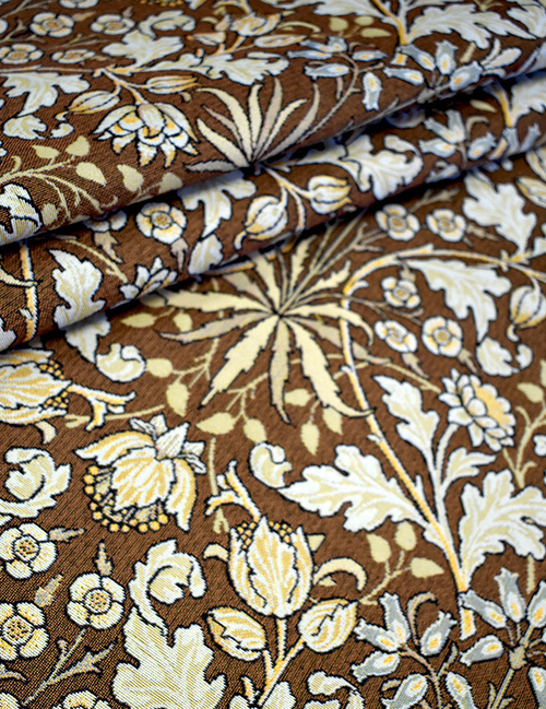 Гобеленовая ткань Ландыш сепия 175 см