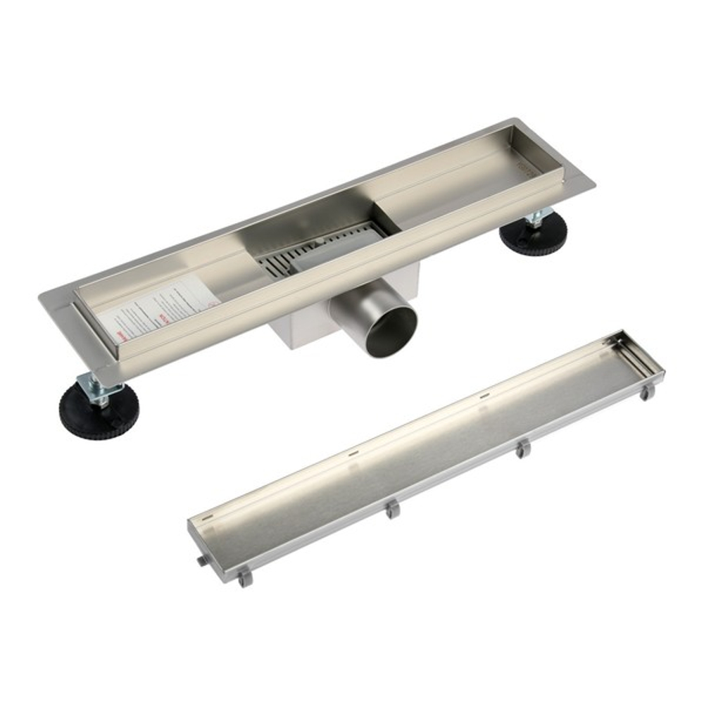 Душевой трап под плитку (сухой+гидрозатвор) 70*400 TIM