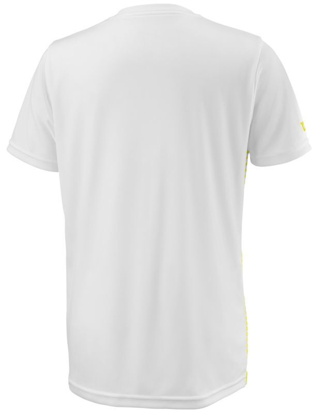 Футболка для мальчика теннисная Wilson Team Striped Crew - safety yellow/white