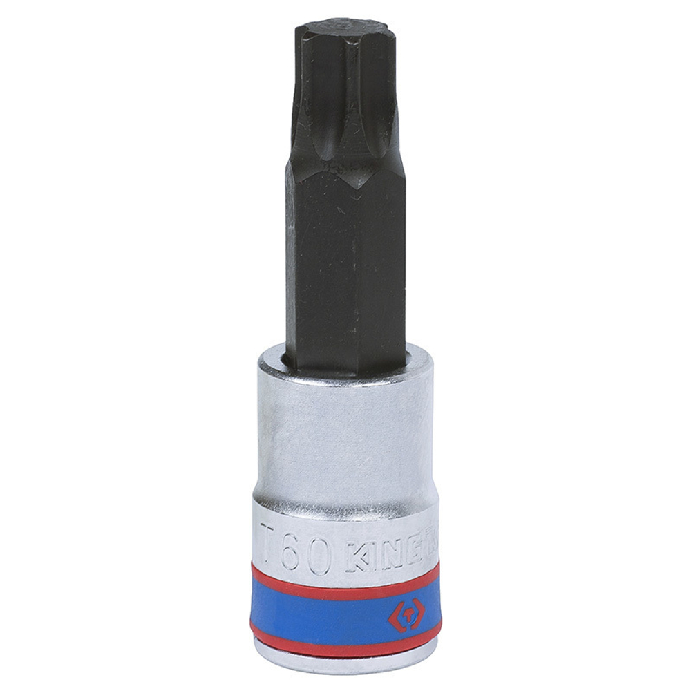 KING TONY (403360) Насадка (бита) торцевая 1/2", L = 80 мм, TORX, T60