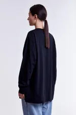 Лонгслив Гербарий Одуванчик Синий