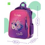 Ранец Berlingo Expert Hedgehog 37х28х16см, 2 отд., с анатомической спинкой