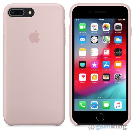 Silicone Case iPhone 8/7 Plus Pink Sand (Розовый-песок)