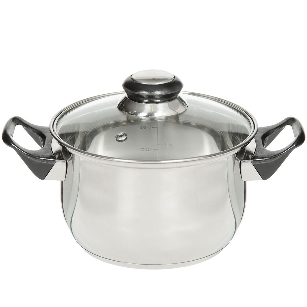 Кастрюля нерж, 1.9 л, с крыш, DNN1, SD-A19-16/SD-A19-6-16