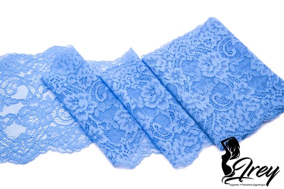 03-192 Кружево эластичное 16 см, голубой