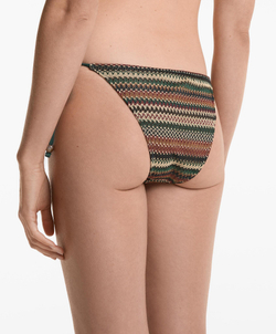 OYSHO Трусы-бикини средней посадки, связанные крючком, зеленый