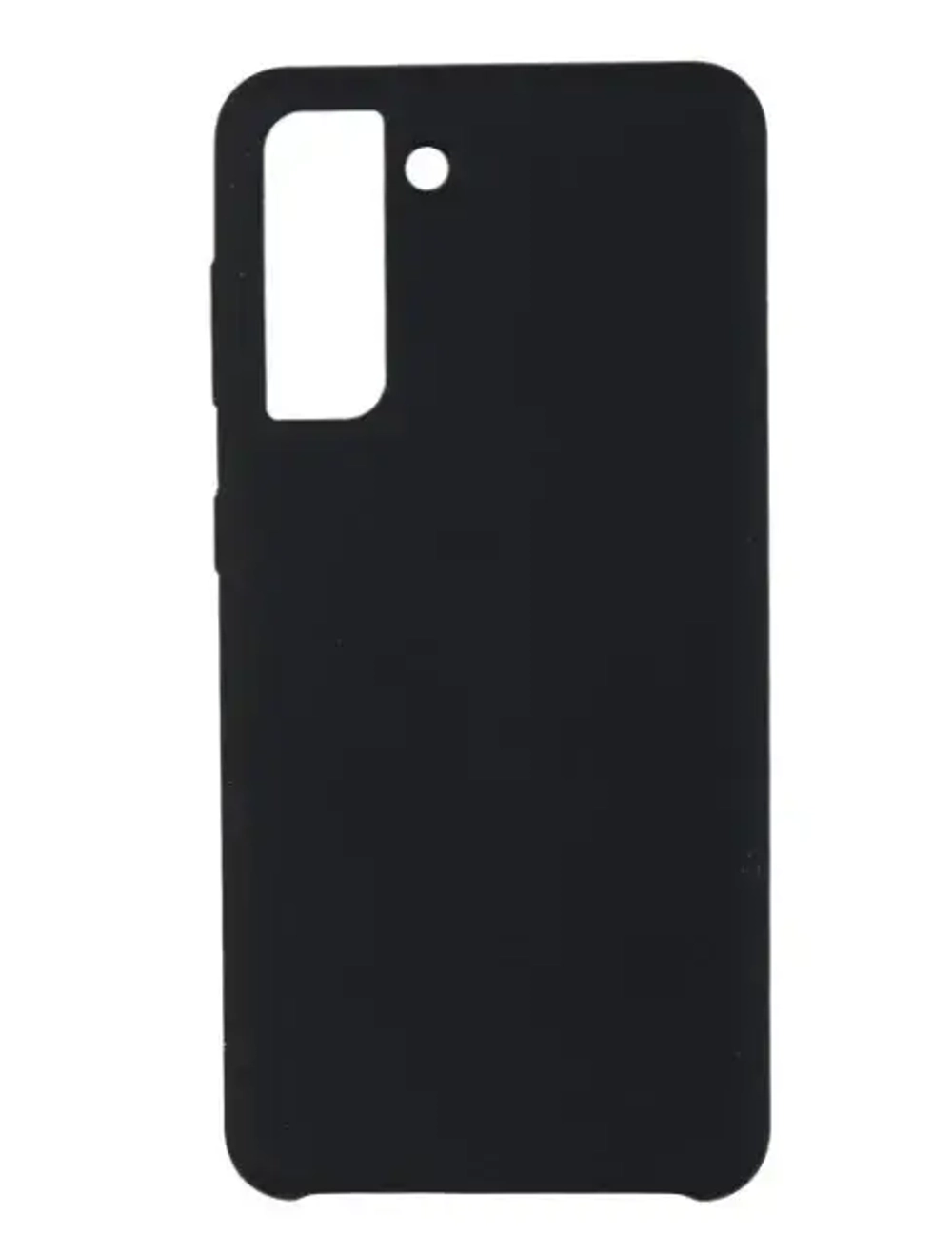 Чехол-накладка для Samsung Galaxy S21 FE силиконовый матовый (черный)