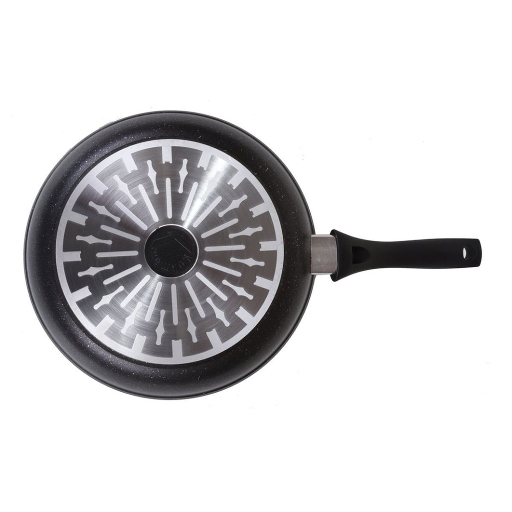 Сковорода алюминий, 24 см, антиприг, Kukmara, Темный мрамор, смти240а, индукц