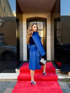 Платье бархат УК-1138 Фабрика Моды