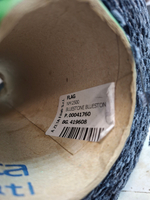 FLAG - Azeta Filati; вискоза, п/а; 250м/100гр; фантазийная нить, травка фиагментами; col. 4170, col. Bluestone, цвет: голубой камень