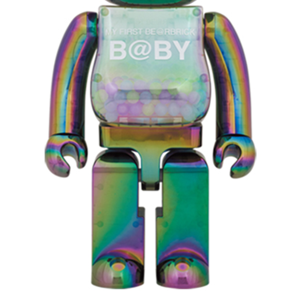 Дизайнерские игрушки BE@RBRICK 1000% MY FIRST B@BY CLEAR BLACK CHROME 70cm, 1976225-640507134