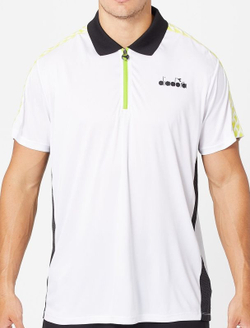 Мужское теннисное поло Diadora SS Polo Challenge - белый