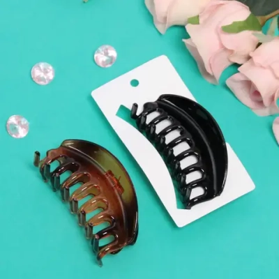 Заколка-краб для волос на блистере «Diana Collection - Vera», микс 2 цвета, 9см