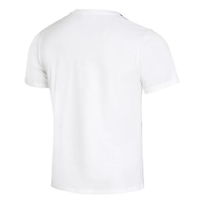 Мужское теннисное поло Quiet Please Retro Stripe T-Shirt Men - White, Multicoloured