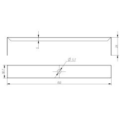 Скоба для светильника ЭРА SML-AC-BKT для светильников SML для реечных потолков