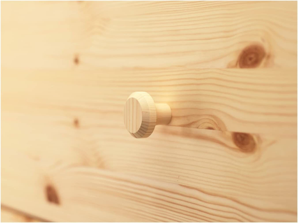 Комод деревянный 5 ящиков Тарва из массива сосны, 76х127х40 см