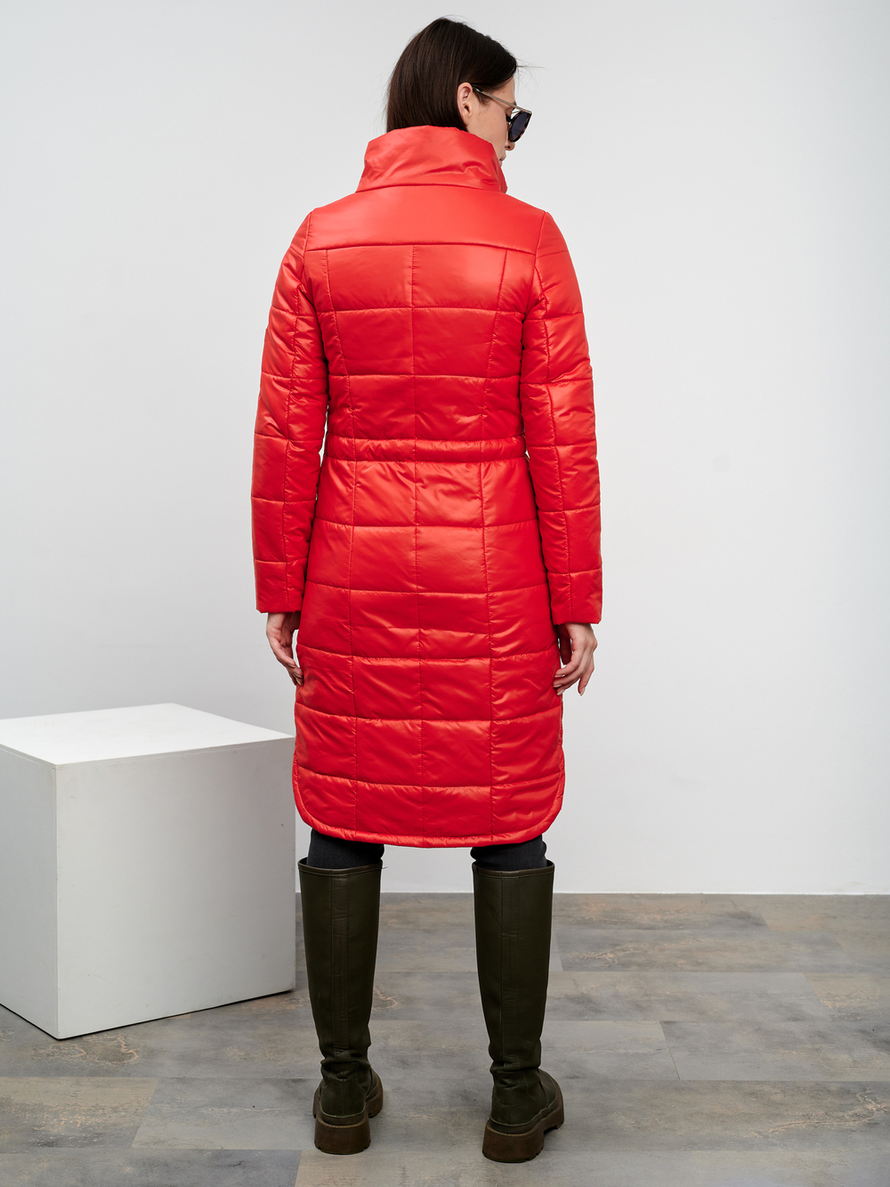 Пальто "Слим" красный