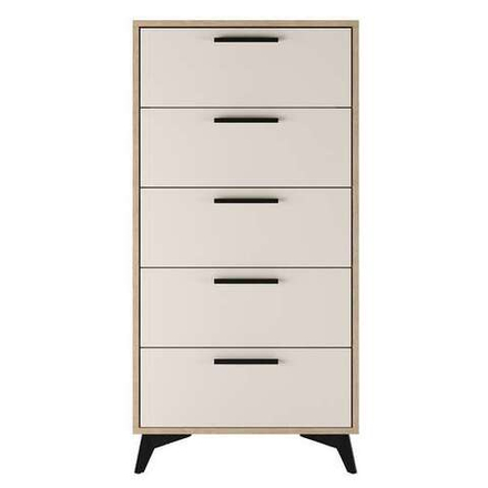 Комод 570 5Я "ЕВА" Дуб Экспрессив - Сатин