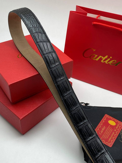 Ремень Cartier из кожи крокодила