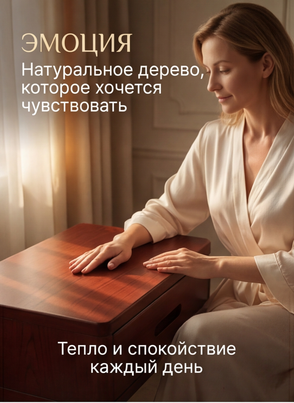 Тумба прикроватная, 47х29х15, Мелания, подвесная, с ящиком, красный, массив березы