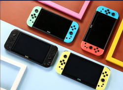 Портативная игровая приставка X80 16 GB, 20000 встроенных ретро-игр, 7,0 дюймовый экран, сини-красный