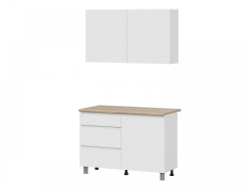 Кухонный гарнитур Den 1,6м Графит серый/Дуб Сонома