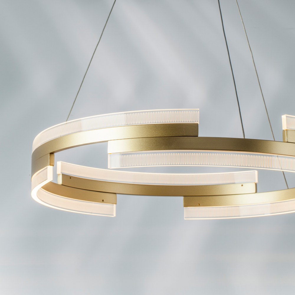 736323 Люстра ROTONDA 55W LED 2835LM 120G ЗОЛОТО 3000K