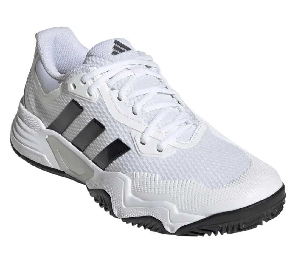 Мужские кроссовки теннисные Adidas Solematch Control 2 M Clay - white/core black/silver metallic