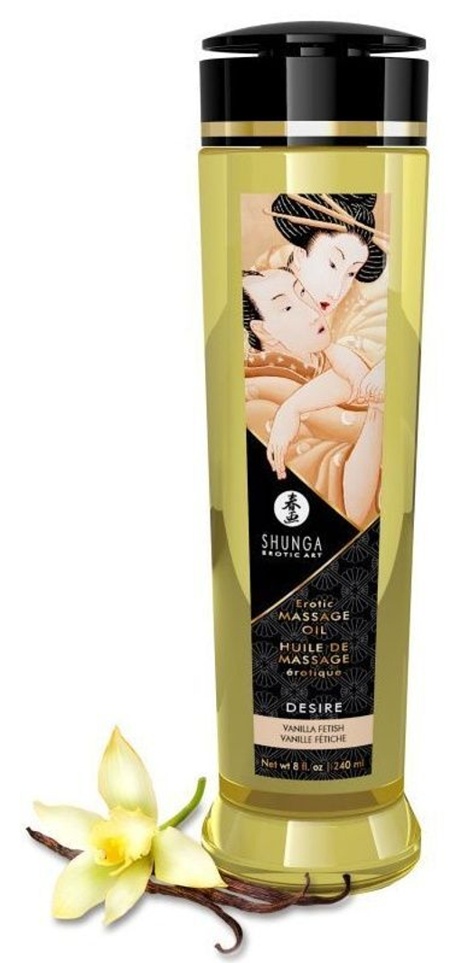Массажное масло Shunga Desire, ваниль, 240 мл