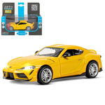 Модель 1:31 Toyota Supra [US], желтый, откр. двери, свет, звук