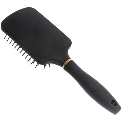 Расческа массажная «СЕКРЕТ ТВОЕЙ КРАСОТЫ», прямоуг., цвет черный, матовое покрытие, 8*25.5см