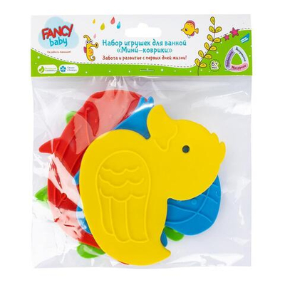 Набор игрушек д/ванной «Мини-коврики» (Fancy Baby)