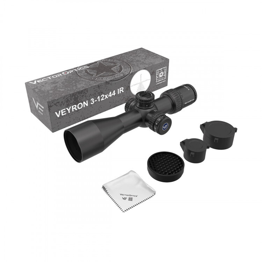 Оптический прицел Vector Optics Veyron 3-12x44IR SFP для стрельбы на средние дистанции