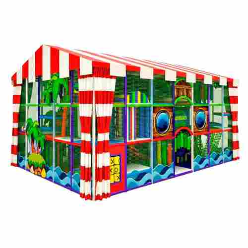 Детский уличный игровой лабиринт с крышей «Волшебный Берег» 8,61×6,15×5,2 м