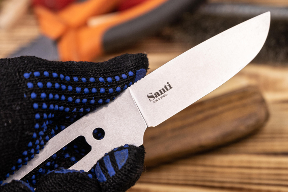 Клинок Santi AUS-8 StoneWash