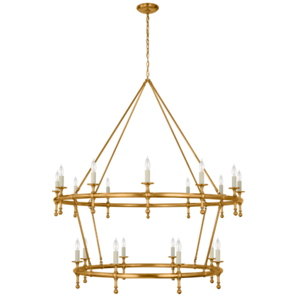 Люстра Visual Comfort Classic 54" Two-Tier Ring Chandelier