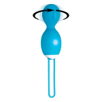 Голубые вагинальные шарики с вращением Twistin The Night Away (Цвет: голубой)