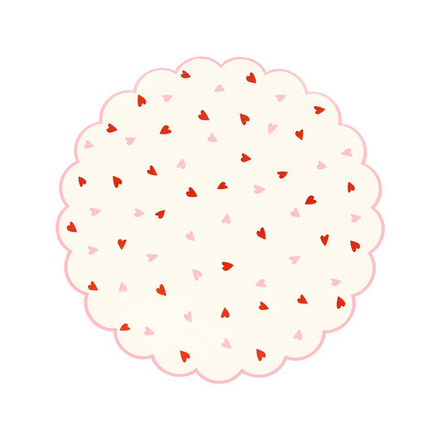 Тарелки маленькие “Сердечки” 8 шт. (2025)